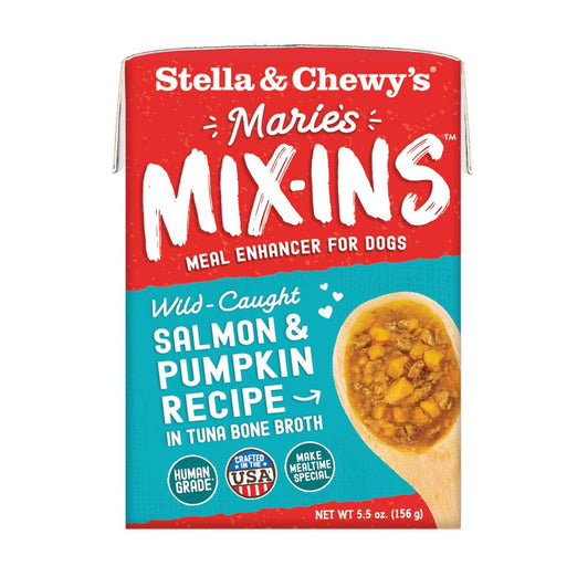 Stella & Chewy’s Marie’s Mix-Ins Salmon & Pumpkin Meal Enhancer Grain-Free Wet Dog Food 5.5oz - Kohepets