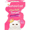 $10 OFF (Exp Sep24): Aatas Cat Creme Puree Chicken With Surimi Grain-Free Liquid Cat Treats 50pc