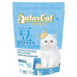 3 FOR $21: Aatas Cat Kofu Klump Tofu Cat Litter (Milk) 6L - Kohepets