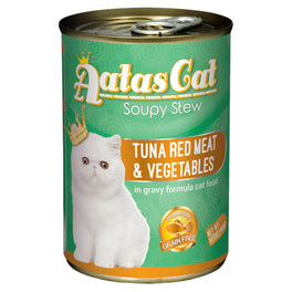 Aatas Cat Soupy Stew Tuna Red Meat With Vegetables In Gravy Canned Cat Food 400g - Kohepets