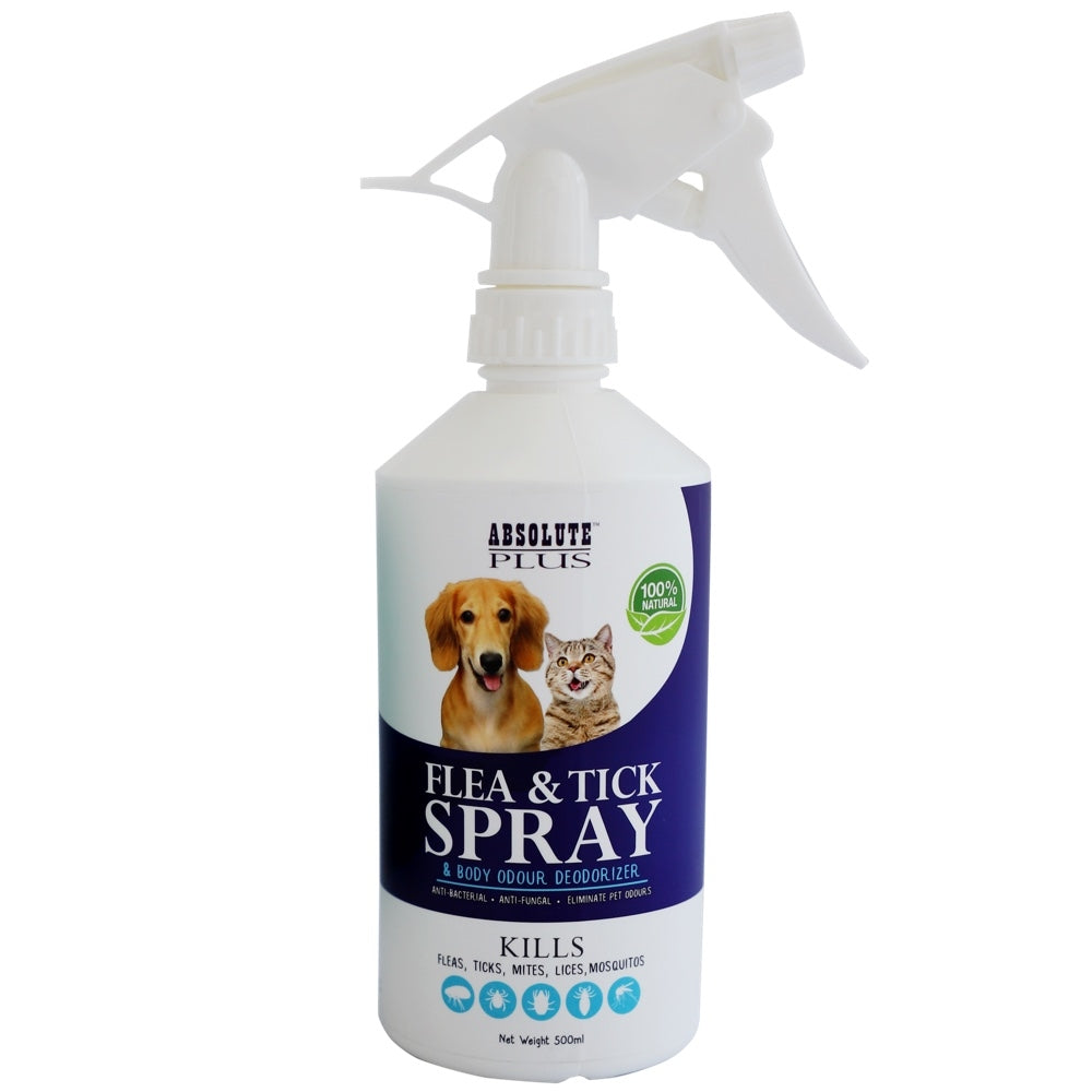 Anti Tick Spray Organic Flea Killer Absolute Plus Flea Tick Control