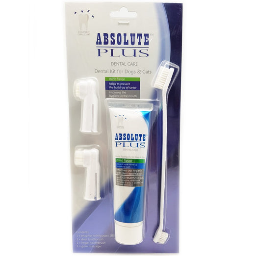 Absolute Plus Dental Kit For Cats & Dogs (Mint Flavour) - Kohepets