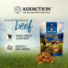 20% OFF: Addiction Meaty Bites Grain Free Beef Dog Treats 4oz - Kohepets