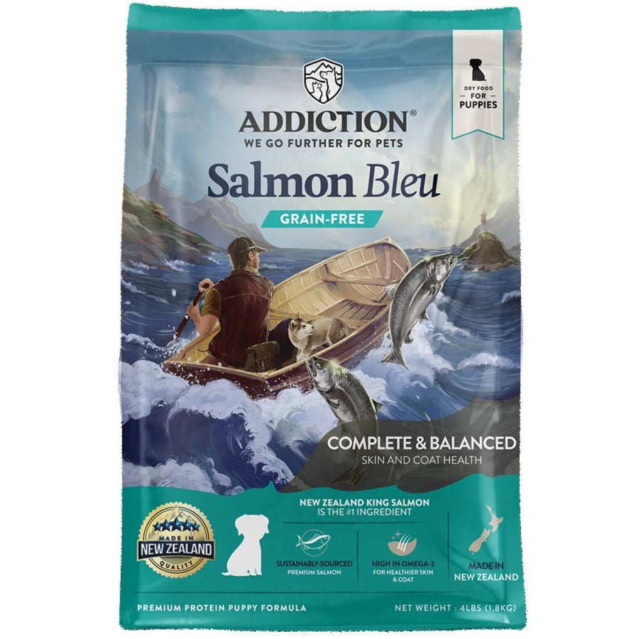 Addiction Salmon Bleu Puppy Grain Free Dry Dog Food Kohepets