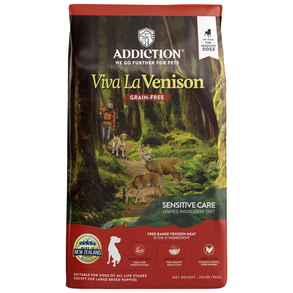 Addiction Viva La Venison Grain Free Dry Dog Food | Kohepets