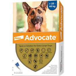 15% OFF (Exp Nov 24): Advocate Spot-on Solution for Dogs Over 25kg (3pcs x 4ml)