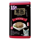 15% OFF: Aixia Kuro-can Tuna & Skipjack 15+ Years Old Grain-Free Senior Pouch Cat Food 70g x 12