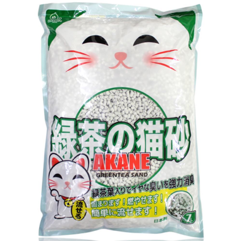 Akane Green Tea Paper Cat Litter 7L Kohepets