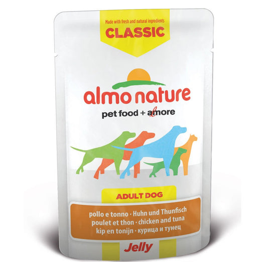 Almo Nature Classic Chicken & Tuna In Jelly Pouch Dog Food 70g - Kohepets