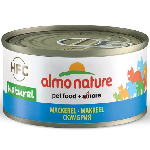 15% OFF: Almo Nature HFC Natural Mackerel Canned Cat Food 70g - Kohepets