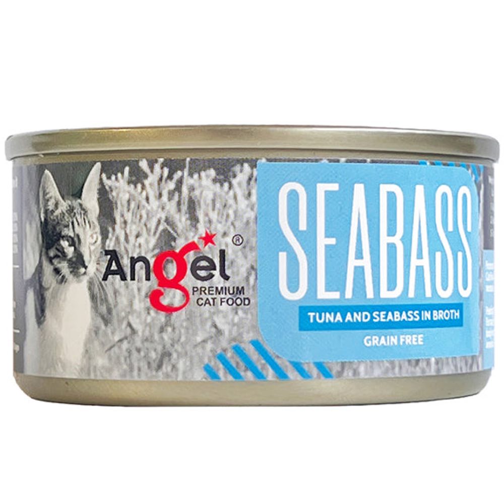 Angel Tuna Seabass In Broth Grain-Free Canned Cat Food Kohepets