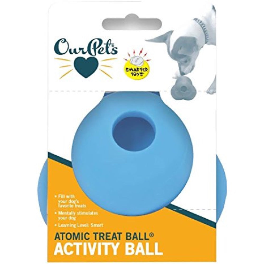 OurPet's Atomic Treat Ball Interactive Dog Toy - 5 inch