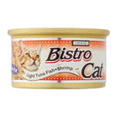 Bistro Cat Light Tuna Fish & Shrimp Canned Cat Food 80g