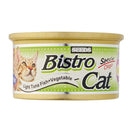 Bistro Cat Light Tuna Fish & Vegetable Canned Cat Food 80g