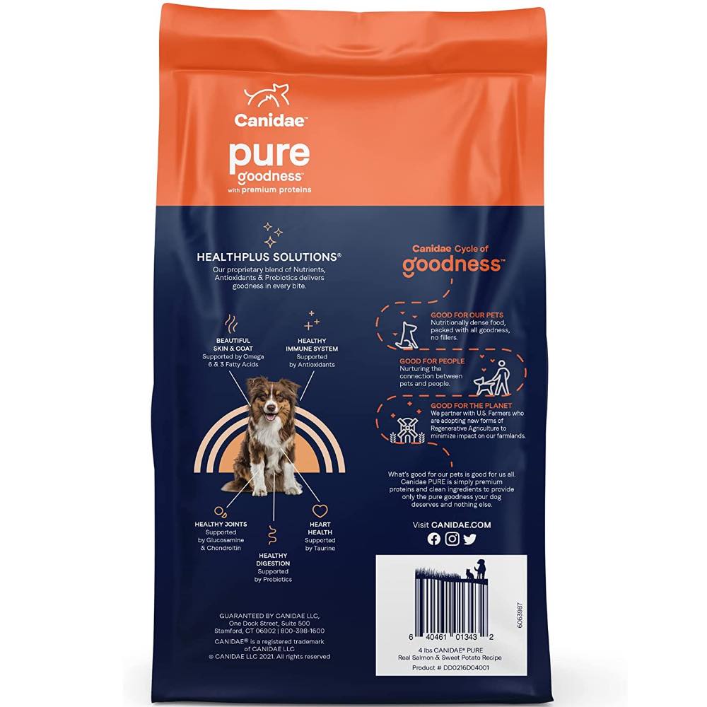 Canidae Grain-Free Pure Real Salmon Sweet Potato Recipe Dry Dog