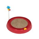 Catit Play 3-in-1 Circuit Ball & Scratch Pad Cat Toy (Red)