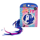 CattyMan Caddice Ball Iridescent Paper & Blue Tail Cat Toy