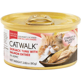 Catwalk Skipjack Tuna with Salmon Entree In Aspic Canned Cat Food 80g