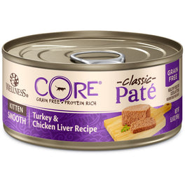 Wellness CORE Pâté Kitten Turkey & Chicken Liver Canned Cat Food 156g - Kohepets