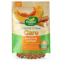 2 FOR $15.80: Happi Doggy Dental Chew Care Pumpkin & Mountain Yam Digestive Support 150g - Kohepets