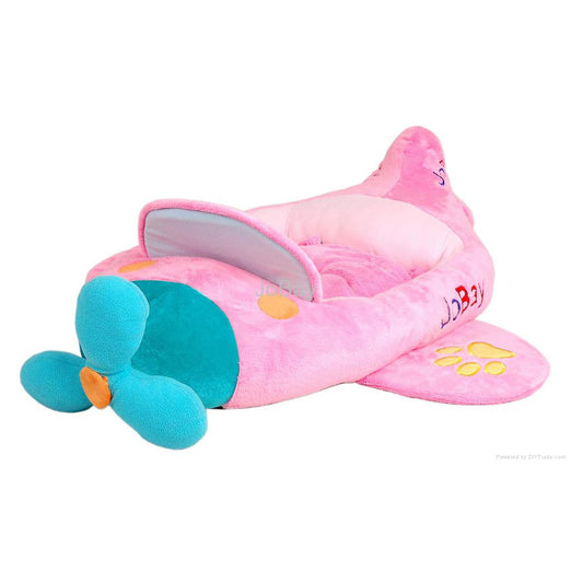 Both Character Airplane Pilot Pet Bed - Pink - Kohepets
