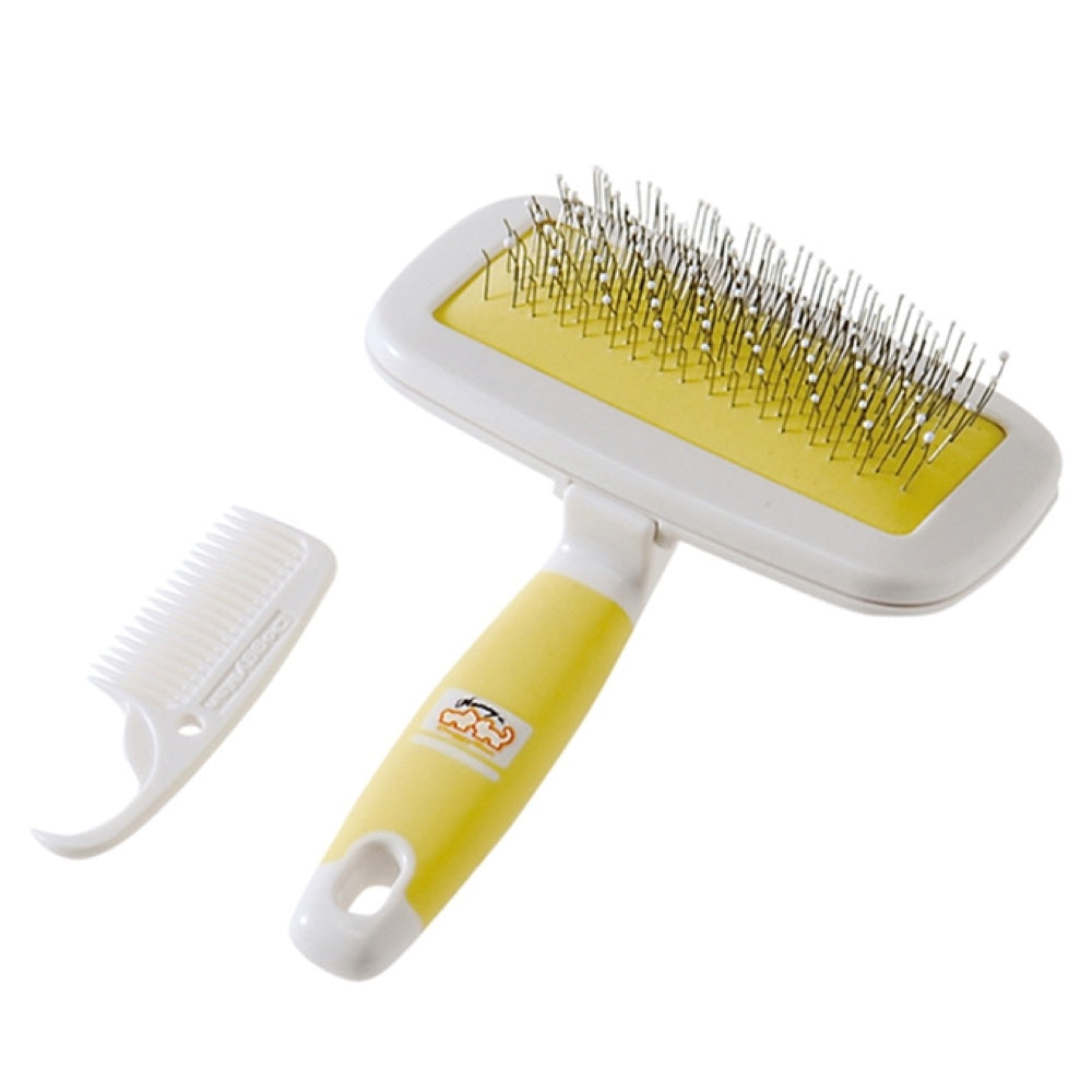DoggyMan Honey Smile Ball Pin Slicker Brush For Cats & Dogs (Short