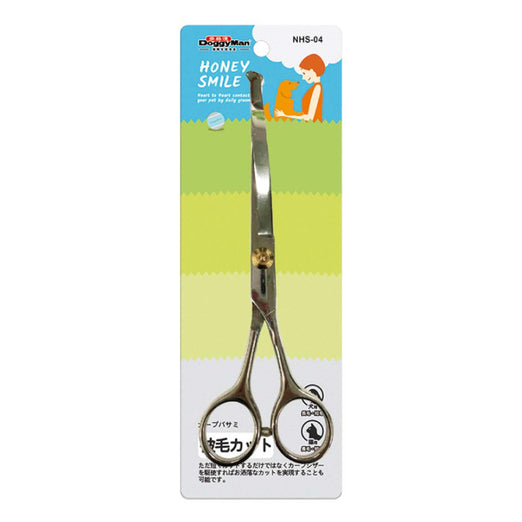 DoggyMan Honey Smile Curved Grooming Scissors For Cats & Dogs - Kohepets