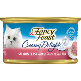 Fancy Feast Creamy Delights Salmon Feast Canned Cat Food 85g - Kohepets