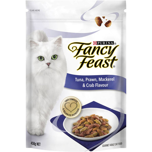 10% OFF: Fancy Feast Tuna, Prawn, Mackerel & Crab Flavour Adult Dry Cat Food 1.4kg - Kohepets