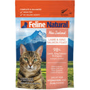 4 FOR $17.60: Feline Natural Lamb & Salmon Feast Pouch Cat Food 85g