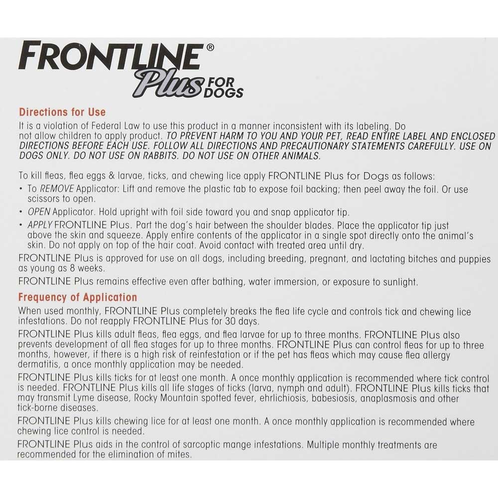 Frontline Plus For Medium Dogs 10 20kg Kohepets