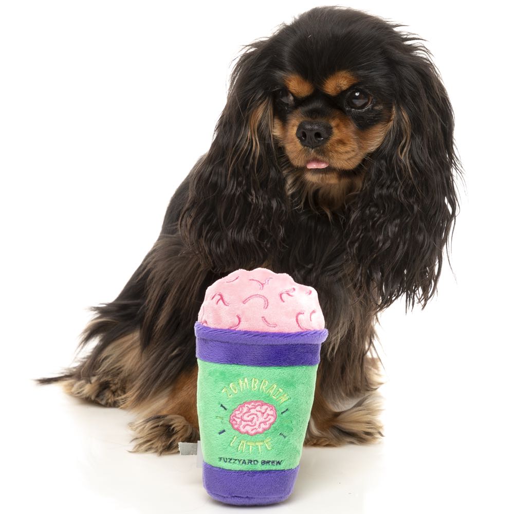 FuzzYard Halloween Zombrain Latte Plush Dog Toy Kohepets