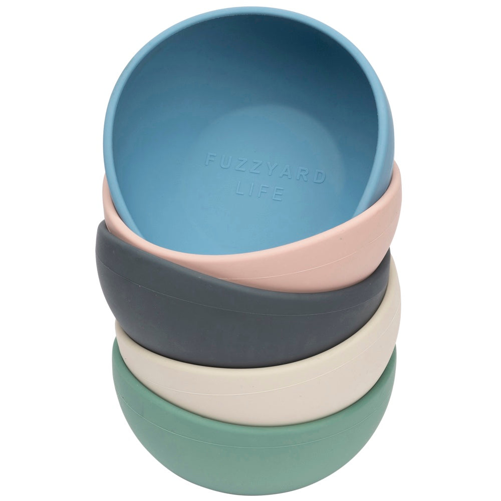 15 OFF FuzzYard Life Silicone Dog Bowl (French Blue) Kohepets