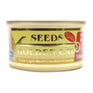Seeds Golden Cat Tuna Light Meat, Chicken & Cheese Canned Cat Food 80g