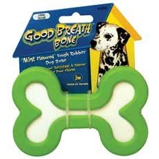 JW Good Breath Bone Rubber Dog Toy Medium - Kohepets
