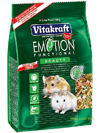 Vitakraft Emotion Beauty Hamster Food 600g - Kohepets