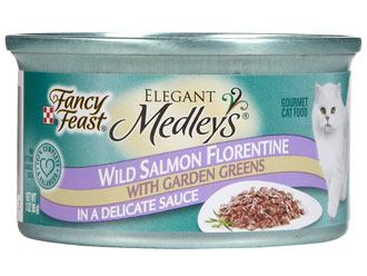 Fancy Feast Elegant Medley Wild Salmon Florentine Canned Cat Food