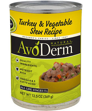 Avoderm Natural Turkey And Vegetable Stew Canned Dog Food Kohepets