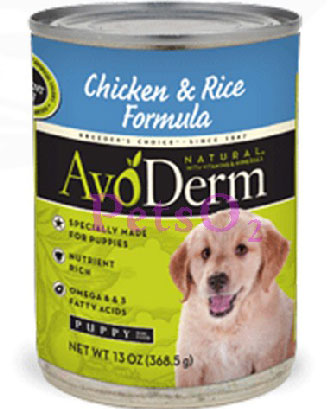 Avoderm Natural Puppy Chicken And Rice Canned Dog Food Kohepets