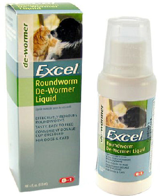Excel De-Wormer Liquid For Pets 4oz - Kohepets