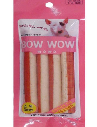 Bow Wow Cheese & Salmon Mixed Stick Dog Treat 4ct - Kohepets