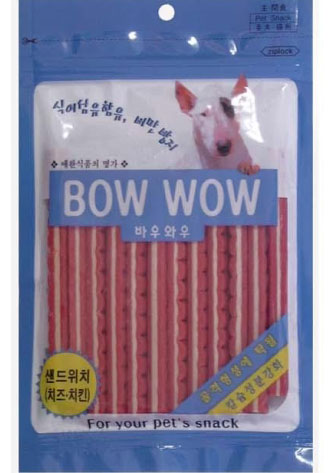 Bow Wow Cheese & Chicken Sandwich Stick Dog Treat 120g - Kohepets