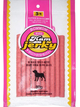 Bow Wow Ham Jerky Dog Treat 80g - Kohepets