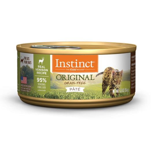 Instinct Original Real Venison Pate Grain-Free Canned Cat Food - Kohepets