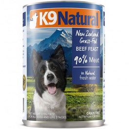 K9 Natural Beef Feast Canned Dog Food 370g - Kohepets