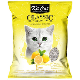 Kit Cat Classic Clump Lemon Clay Cat Litter 10L - Kohepets