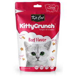 Kit Cat KittyCrunch Beef Flavor Cat Treats 60g - Kohepets