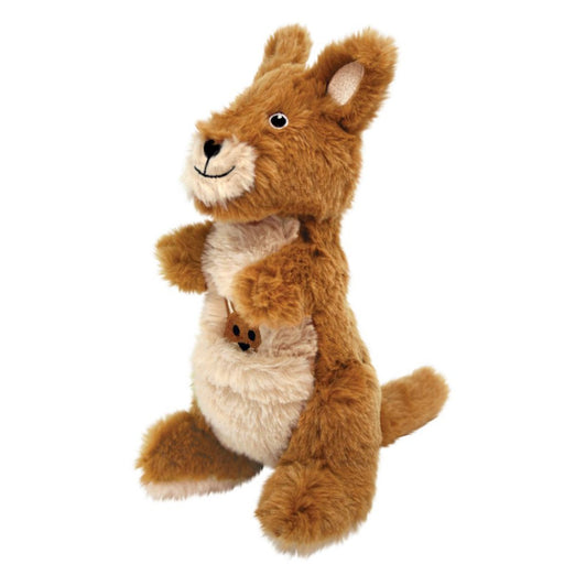 Kong Shakers Passports Kangaroo Plush Dog Toy - Kohepets