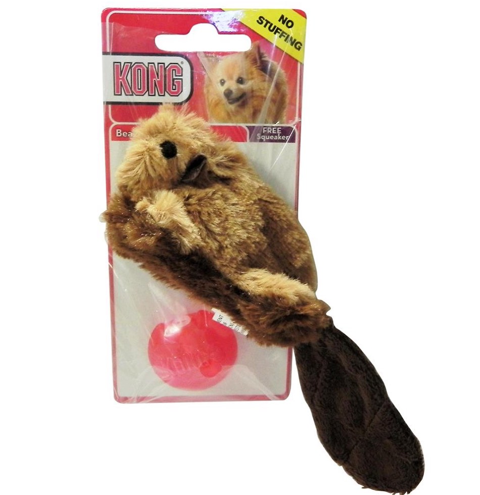 Kong Beaver Plush Dog Toy Small Kohepets