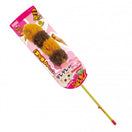 Marukan Brown Tail Teaser with Bell Wand Cat Toy